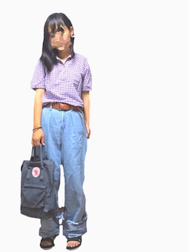 「R（アール）のアイテム」を使った、ミオさん（レディース・158cm）の秋コーディネート