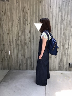 「IENA」｜「アイテム（オールインワン・サロペット）」を使った、あいなぴさん（レディース・152cm）の春コーディネート