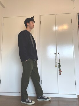 丸メガネ (YouTube)さんのコーディネート