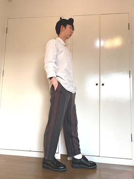 丸メガネ (YouTube)さんのコーディネート