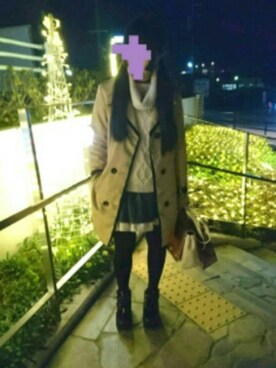 「ARROW（アロー）のアイテム（バッグ）」を使った、yui*さん（レディース・149cm）の冬コーディネート