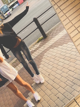 「EGOIST（エゴイスト）のアイテム（トップス）」を使った、a ⒏ 🐊🐊🐊さん（レディース・167cm）の夏コーディネート