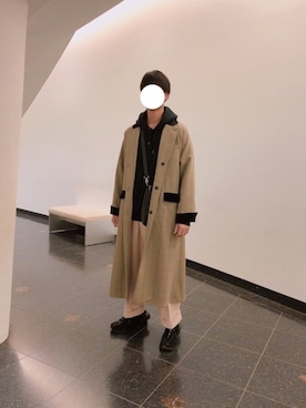 「A-COLD-WALL*（アコールドウォール）のアイテム（シューズ）」を使った、白ねこさん（メンズ・174cm）の冬コーディネート