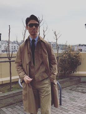 「BEAMS F（ビームスエフ）のアイテム（その他アウター）」を使った、Hiroyuki さん（メンズ・181cm）の春コーディネート