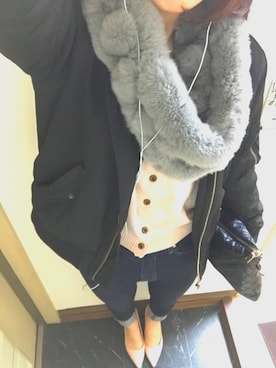 「ファースヌード」｜あらみ(記録用)さん（レディース・169cm）の秋コーディネート
