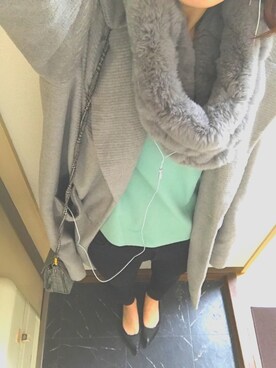 「ファースヌード」｜あらみ(記録用)さん（レディース・169cm）の秋コーディネート