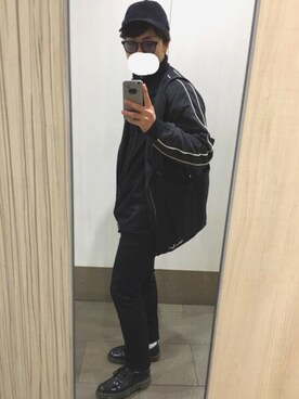 「DISCOVERED（ディスカバード）のアイテム（その他アウター）」を使った、でぶりさん（メンズ・174cm）の春コーディネート