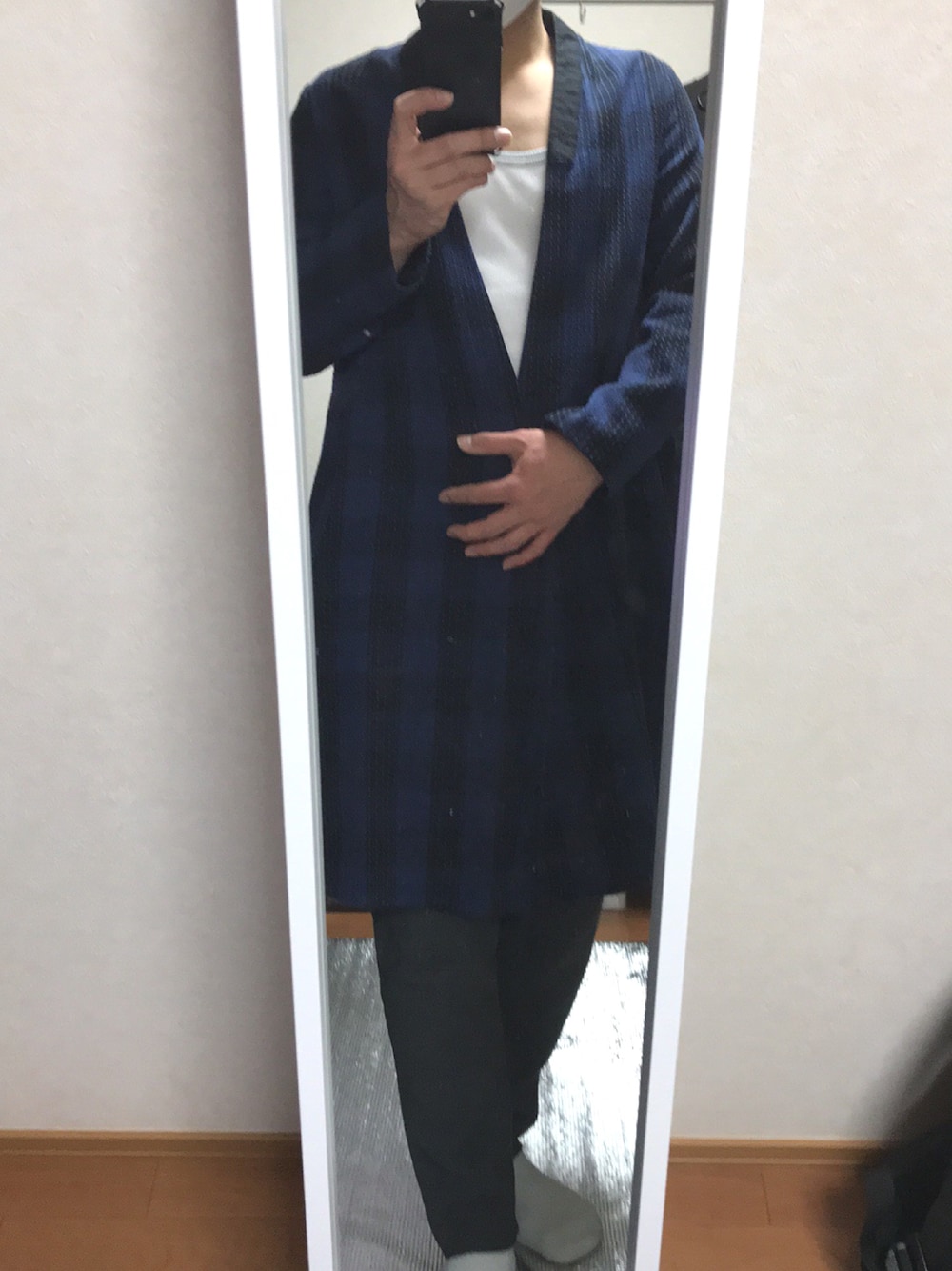 「SASQUATCHfabrix.のアイテム（ブルゾン、ブルー系）」を使った、ガクさん（メンズ・170cm）の冬コーディネートの1枚目の写真