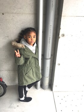 ミリタリージャケットを使った 4歳女の子 の人気ファッションコーディネート Wear