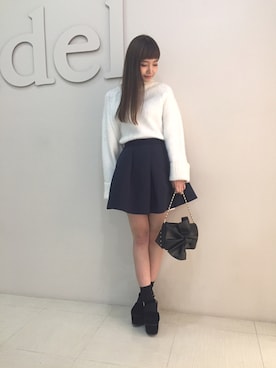 manami Kinoshitaさん（レディース・163cm）の冬コーディネート