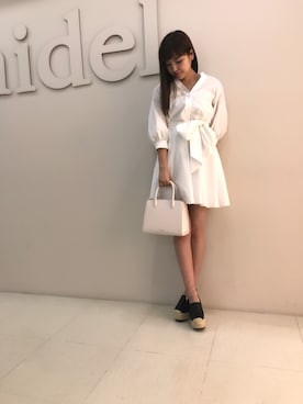 「snidel」｜manami Kinoshitaさん（レディース・163cm）の冬コーディネート