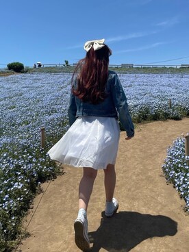 「Anne（アーネ）のアイテム」を使った、Anna Shinozakiさん（レディース・153cm）の春コーディネート