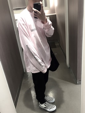 「M.Y.O.B（エム.ワイ.オー.ビー）のアイテム（Tシャツ/カットソー）」を使った、kantaさん（メンズ・160cm）の春コーディネート