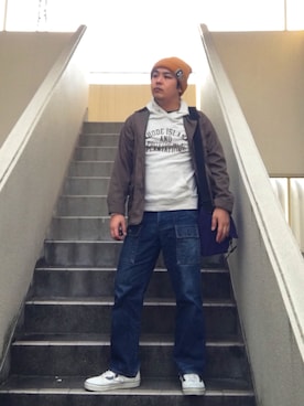 「devirock（デビロック）のアイテム（ジャケット/アウター）」を使った、BATAさん（メンズ・178cm）の春コーディネート