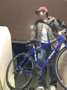 「GIOS（ジオス）のアイテム」を使った、BATAさん（メンズ・178cm）の春コーディネート