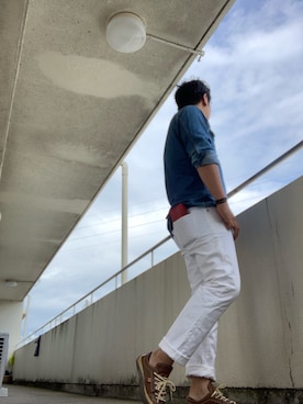 「Paul Smith（ポールスミス）のアイテム（財布）」を使った、BATAさん（メンズ・178cm）の夏コーディネート