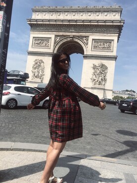 「plaid」｜「アイテム（ワンピース/ドレス）」を使った、Michelleさん（レディース・157cm）の夏コーディネート