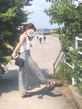 「Teva（テバ）のTeva / プラットフォーム ユニバーサル（サンダル）」を使った、ruri⭐︎さん（レディース・157cm）の夏コーディネート