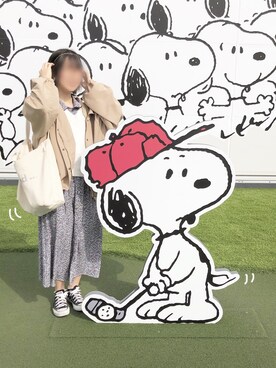 「アイテム（マウンテンパーカー）」を使った、みくさん（レディース・153cm）の冬コーディネート
