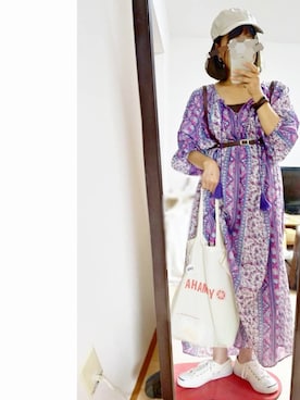 「アイテム（ピアス（片耳用）、ホワイト系）」を使った、vanillaさん（レディース・149cm）の夏コーディネート