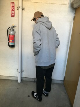「WILD THINGS（ワイルドシングス）のアイテム（キャップ）」を使った、takaさん（メンズ・172cm）の秋コーディネート