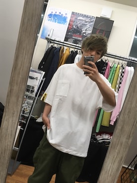 「ポケットＴシャツ」｜KYOさん（メンズ・160cm）の夏コーディネート