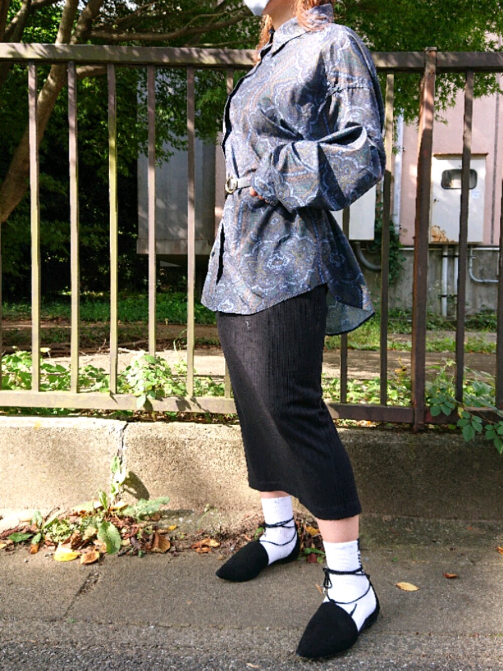 「オトナカジュアル、低身長コーデ、秋服準備はじめました」｜「AZULのアイテム（スカート、ブラック系）」を使った、nimotamoさん（レディース・154cm）の秋コーディネートの1枚目の写真