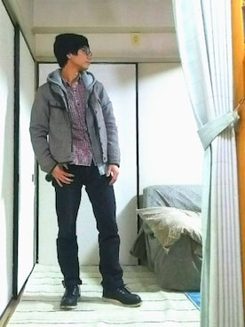 ponさん（メンズ・166cm）の冬コーディネート