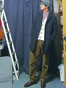 「artyz（アーティーズ）のアイテム」を使った、ponさん（メンズ・166cm）の冬コーディネート