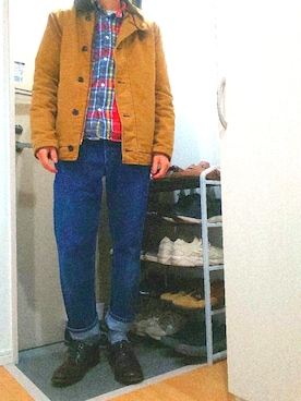 「アイテム（キャスケット）」を使った、ponさん（メンズ・166cm・20代）の冬コーディネート