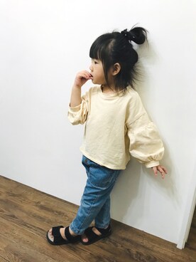 「日系風格」｜ᴺᴱᴬᴸˢᴼᴺ&  ᴰᴼᴿᴵˢさん（キッズ・90cm）の春コーディネート