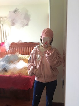 「NBA（エヌビーエー）のアイテム（ジャケット/アウター）」を使った、Nicknameさん（レディース・151cm）の冬コーディネート