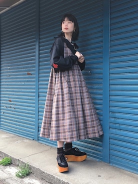 「ゆるゆる」｜「アイテム（その他シューズ）」を使った、enaさん（レディース・163cm）の春コーディネート