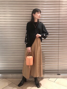 「holiday」｜「アイテム（ブーツ）」を使った、enaさん（レディース・163cm）の夏コーディネート