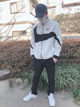 「northface」｜「アイテム（その他アウター）」を使った、hirokiさん（メンズ・173cm）の冬コーディネート