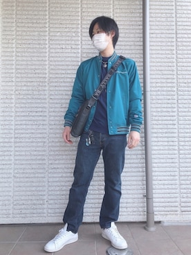 「WHATEVER（ファットエバー）のアイテム」を使った、hirokiさん（メンズ・173cm）の春コーディネート