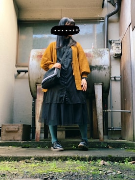 「毛糸」｜にむさん（レディース・158cm）の秋コーディネート