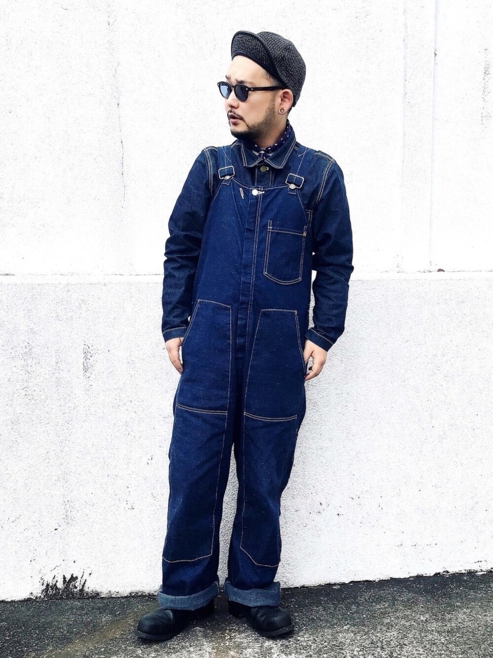 ANACHRONORM アナクロノーム　サロペット ANACHRONORM Reading Brown Duck Zipper-Fly Overalls [Damaged