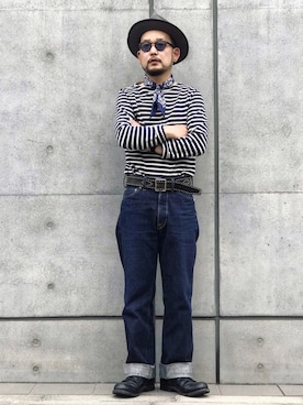 「At Last&Co（アットラスト）のアイテム（パンツ）」を使った、TATSUYOSHI.KIDAさん（メンズ・171cm）の春コーディネート