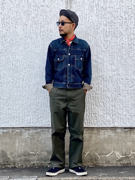 「CONVERSE ADDICT（コンバースアディクト）のアイテム（スリッポン）」を使った、TATSUYOSHI.KIDAさん（メンズ・171cm）の秋コーディネート