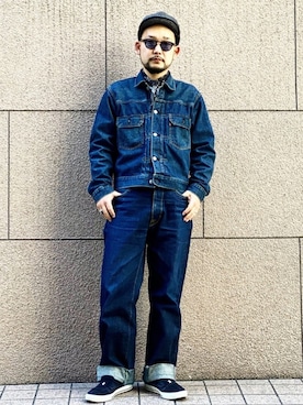 「バンダナ」｜「アイテム（スリッポン）」を使った、TATSUYOSHI.KIDAさん（メンズ・171cm）の春コーディネート