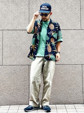 「WEIRDO（ウィアード）のアイテム」を使った、TATSUYOSHI.Kさん（メンズ・171cm）の夏コーディネート