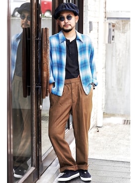 「CONVERSE ADDICT（コンバースアディクト）のアイテム（スリッポン）」を使った、TATSUYOSHI.KIDAさん（メンズ・171cm）の秋コーディネート