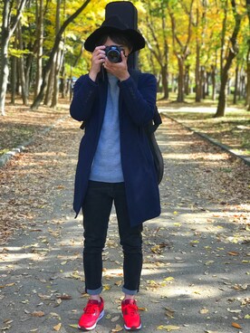 「アイテム（チェスターコート）」を使った、Shuhei.Yさん（メンズ・171cm・20代）の秋コーディネート