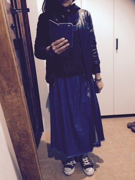 「アイテム（ブルゾン）」を使った、makkoさん（レディース・149cm・30代）の春コーディネート