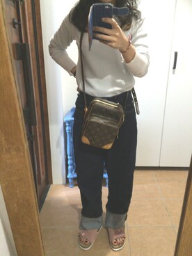 「OPAQUE（オペーク）のアイテム」を使った、makkoさん（レディース・149cm）の春コーディネート