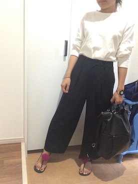 「THIS TABLE BY BEAU'RE SECOND（ヴュレセカンド）のアイテム」を使った、makkoさん（レディース・149cm）の夏コーディネート