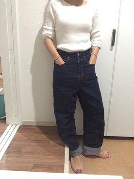 「OPAQUE（オペーク）のアイテム」を使った、makkoさん（レディース・149cm）の夏コーディネート