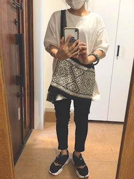 「nikeコーデ」｜makkoさん（レディース・149cm）の秋コーディネート