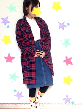 「UP START（アップスタート）のアイテム」を使った、maiさん（レディース・150cm）の秋コーディネート